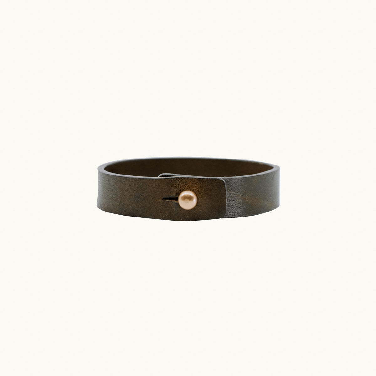 Leather Bracelet | Olive