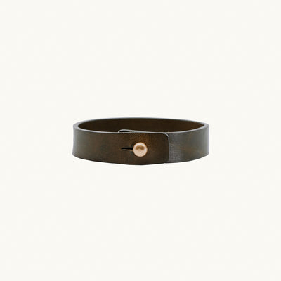 Leather Bracelet | Olive
